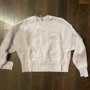 Lavender Thick Fleece Sweatshirt